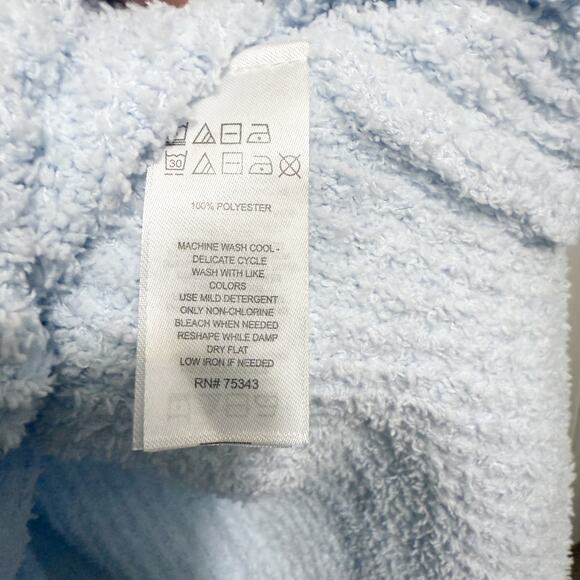 Cup Cakes and Cashmere NWOT Fuzzy Light Blue Ultra Soft V-Neck Sweater Size XL - Picture 4 of 9